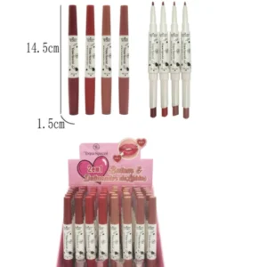 Kit C/48 Batom e delineador labial 2 em 1 - Toque especial