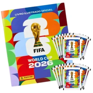 Kit C/10 Álbum de Figurinhas Copa do Mundo 2026 - Original