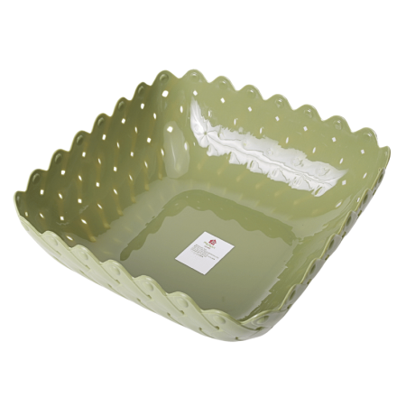 Cesta De Plástico Quadrada 23,5cm x 10cm