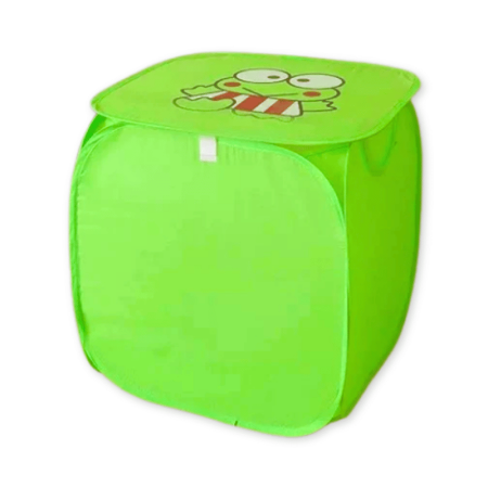 Cesto Organizador Dobrável de Poliéster 46cm x 47cm Verde