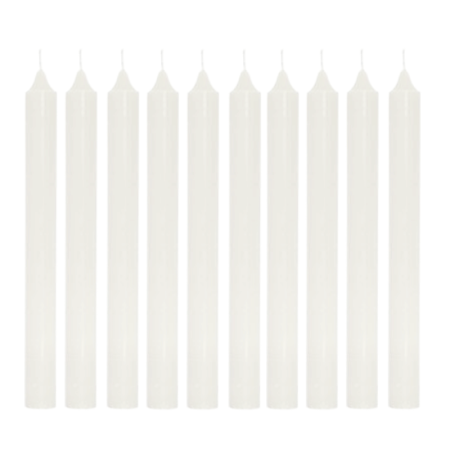 Conjunto Com 10 Velas 15cm x 2cm