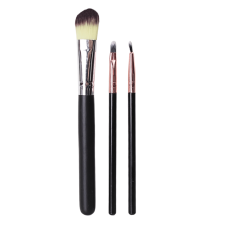Conjunto De Pincel Para Maquiagem Com 3 Unidades