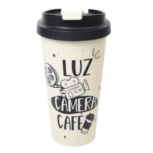 Copo Café 500ml - Luz, Câmera, Café