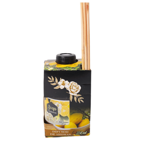 Difusor de Aromas com Varetas 250ml - Limão Siciliano