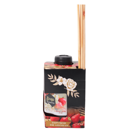 Difusor de Aromas com Varetas 250ml - Morango Silvestre