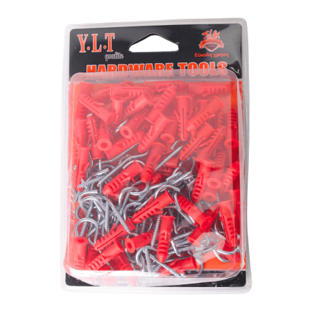 Kit 120 Ganchos e Buchas Nº 10 e N°8