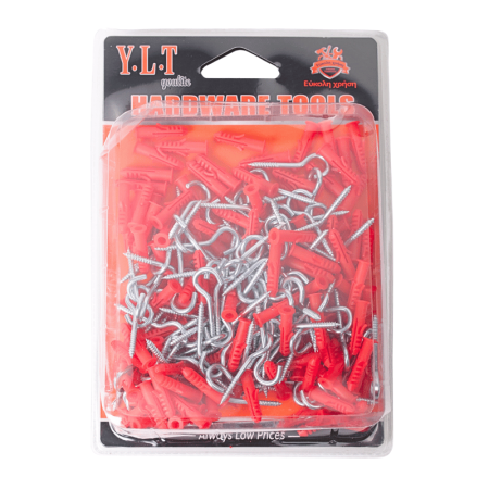 Kit 200 Ganchos e Buchas Nº 9