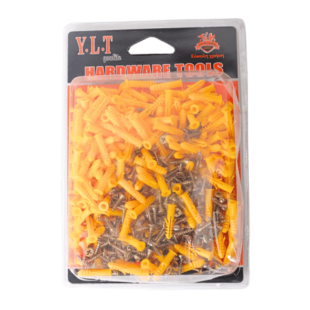 Kit 500 Parafusos Nº 14 com Buchas