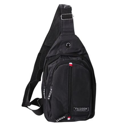Mochila Alça Transversal Regulável De Poliéster 30 x 17,5cm