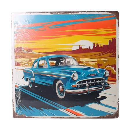 Quadro Decorativo de Metal 30x30cm