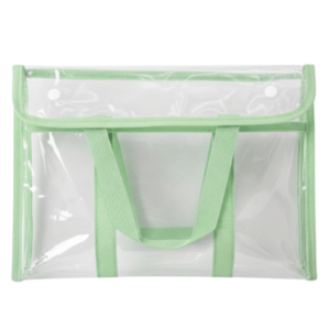 Sacola De Pvc Transparente 33,5cm x 25cm