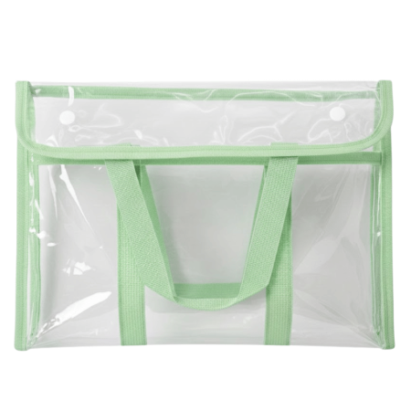 Sacola De Pvc Transparente 33,5cm x 25cm