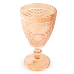 Taça De Vidro Âmbar Dourado 300ml