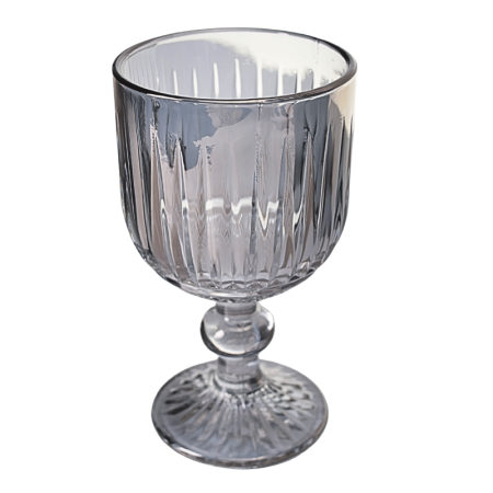 Taça De Vidro Prateada 250ml 14cm x 8cm