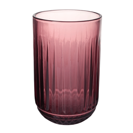 Taça De Vidro Rosa Escuro 400ml 12,5cm x 8cm