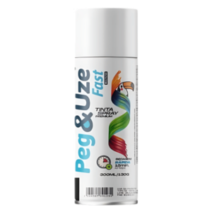 Tinta Spray 300ml / 130g - Branco Fosco