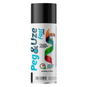Tinta Spray 300ml / 130g - Preto Fosco