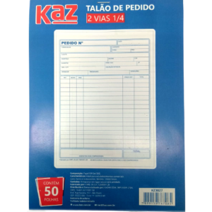TALAO DE PEDIDO 1/4 2 MEDIO VIAS 5460