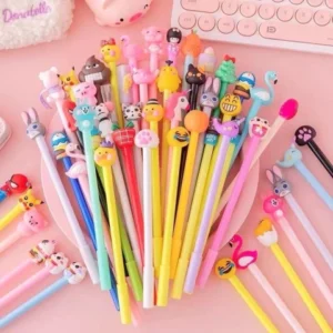 Kit C/12 Canetas Kawaii Papelaria Atacado
