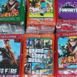 KIT C/6 50 SACHES 4 CARDS EM CADA UM BRINQUEDOS ATACADO