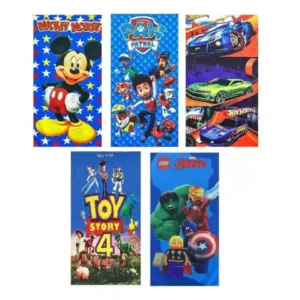 Kit C/12 Toalha de Boca Personagem variados Atacado -
