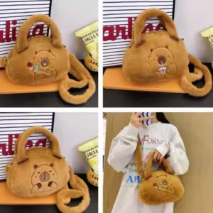 Kit C/6 Bolsas Capivara fofa pelúcia