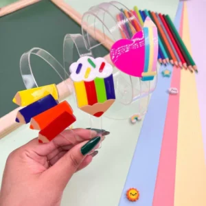 Kit C/12 Tiaras Arquinho Em Acrílico Volta as Aulas Atacado