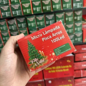 Kit C/12 Micro Lâmpada Pisca Arroz 100 Led Atacado - Natal