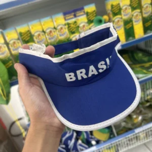 Kit C/12 Viseira estampa Brasil Copa do Mundo