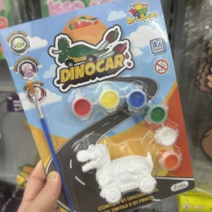 Kit C/12 Dino Car Pintura Tinta Atacado Brinquedo