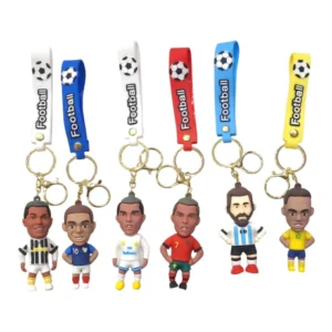 Kit C/12 Chaveiros M Jogadores de Futebol